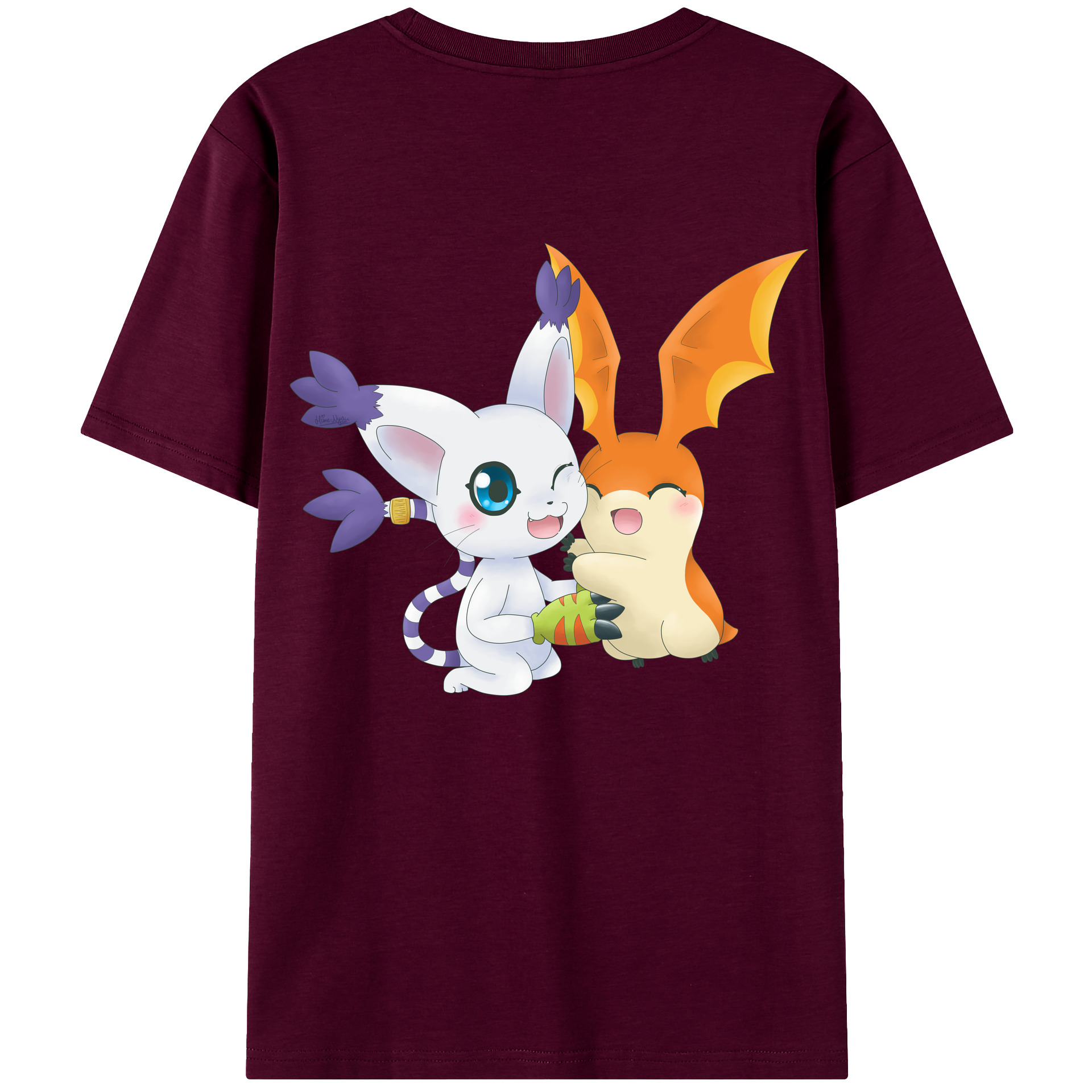 （画像用） Digimon デジタルモンスター/デジモン レディース半袖Tシャツ(バックプリント)